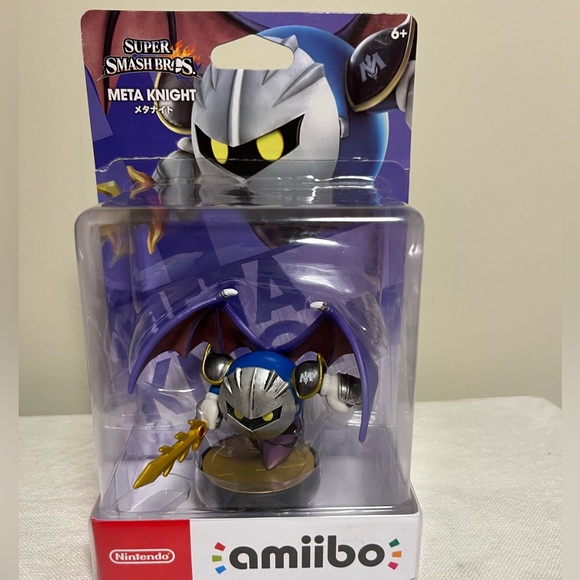 Amiibo Super Smash Bros Series Figure Nintendo Wii U No. 29 Meta Knight - Picture 2 of 6
